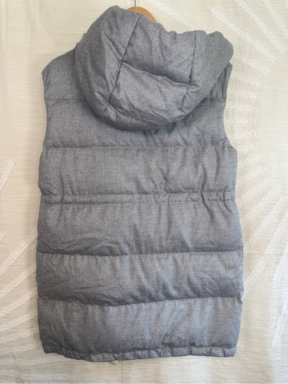 Peserico Italy Medium Down Quilted Long Vest Hooded Beaded Luxury Designer - Picture 3 of 13